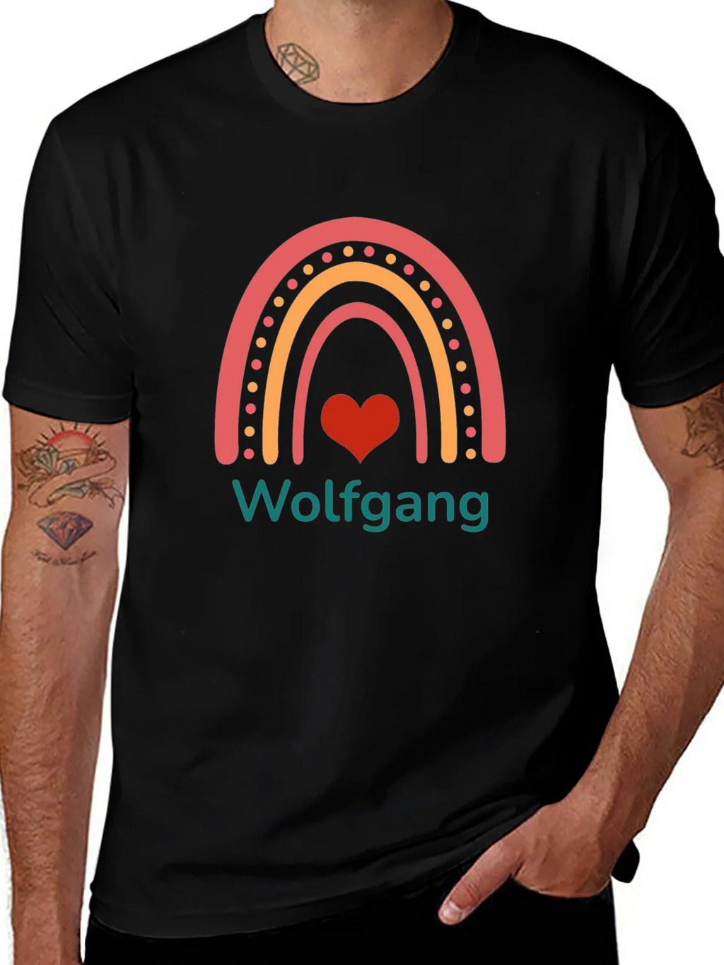 Wolfgang Rainbow Heart T-Shirt