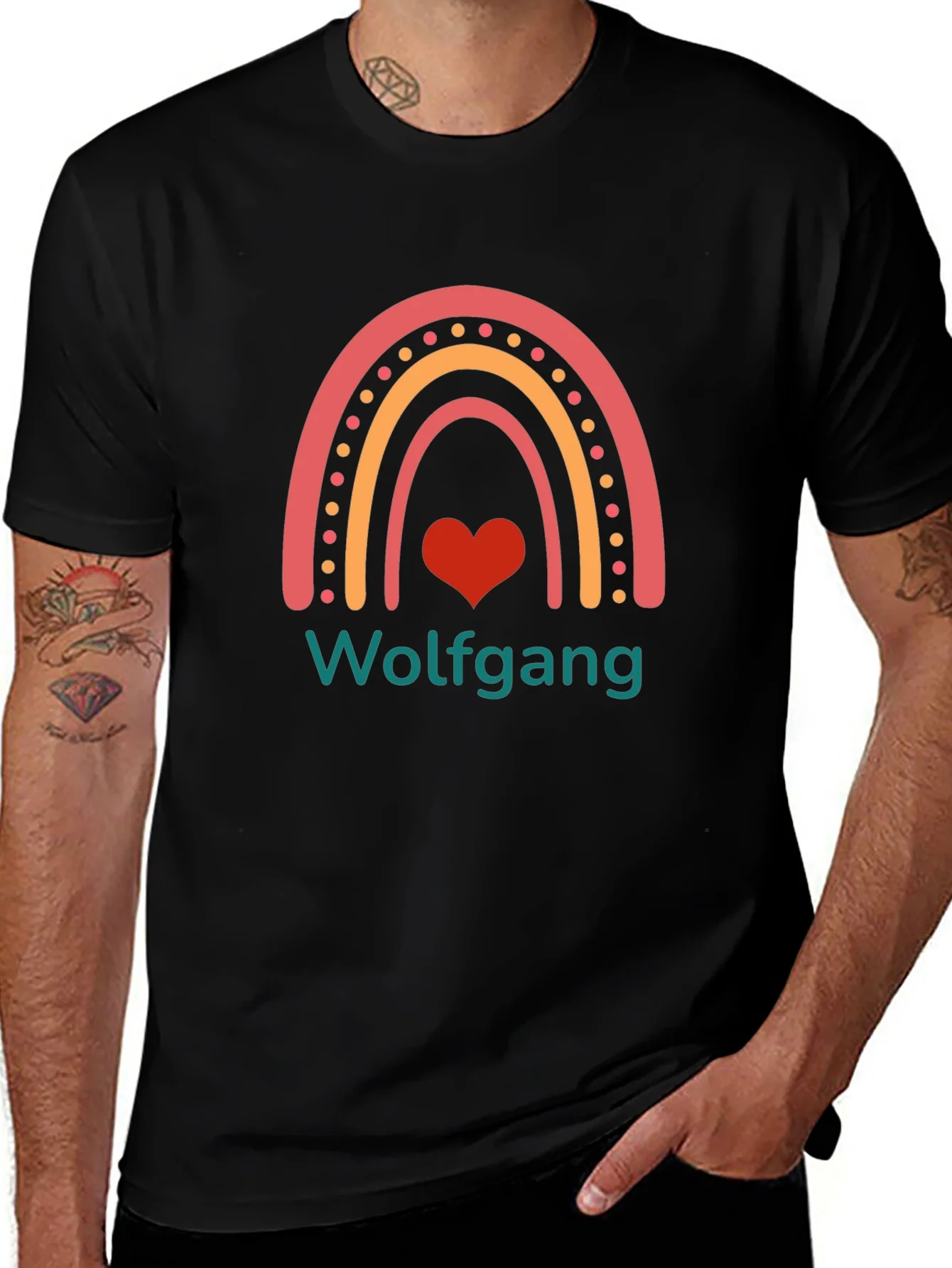 Wolfgang Rainbow Heart T-Shirt