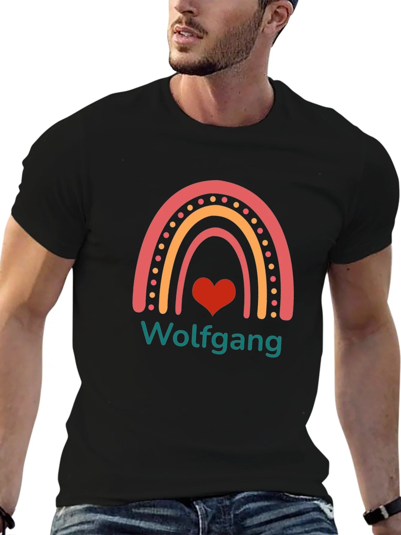 Wolfgang Rainbow Heart T-Shirt