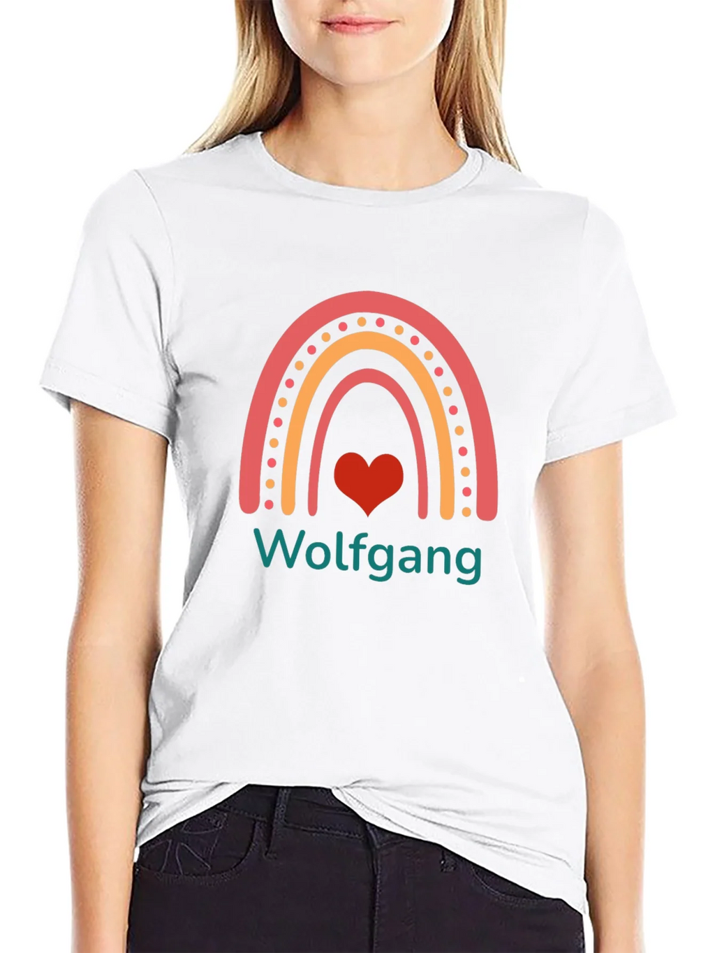 Wolfgang Rainbow Heart T-Shirt