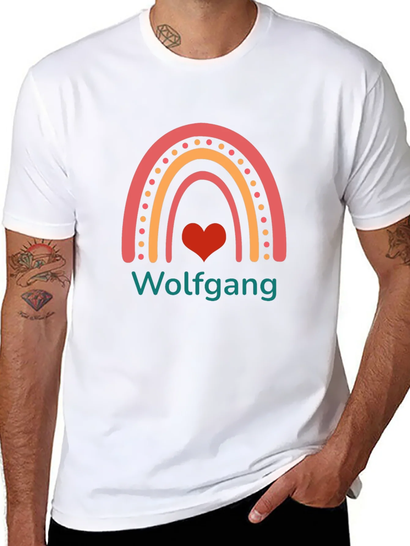 Wolfgang Rainbow Heart T-Shirt