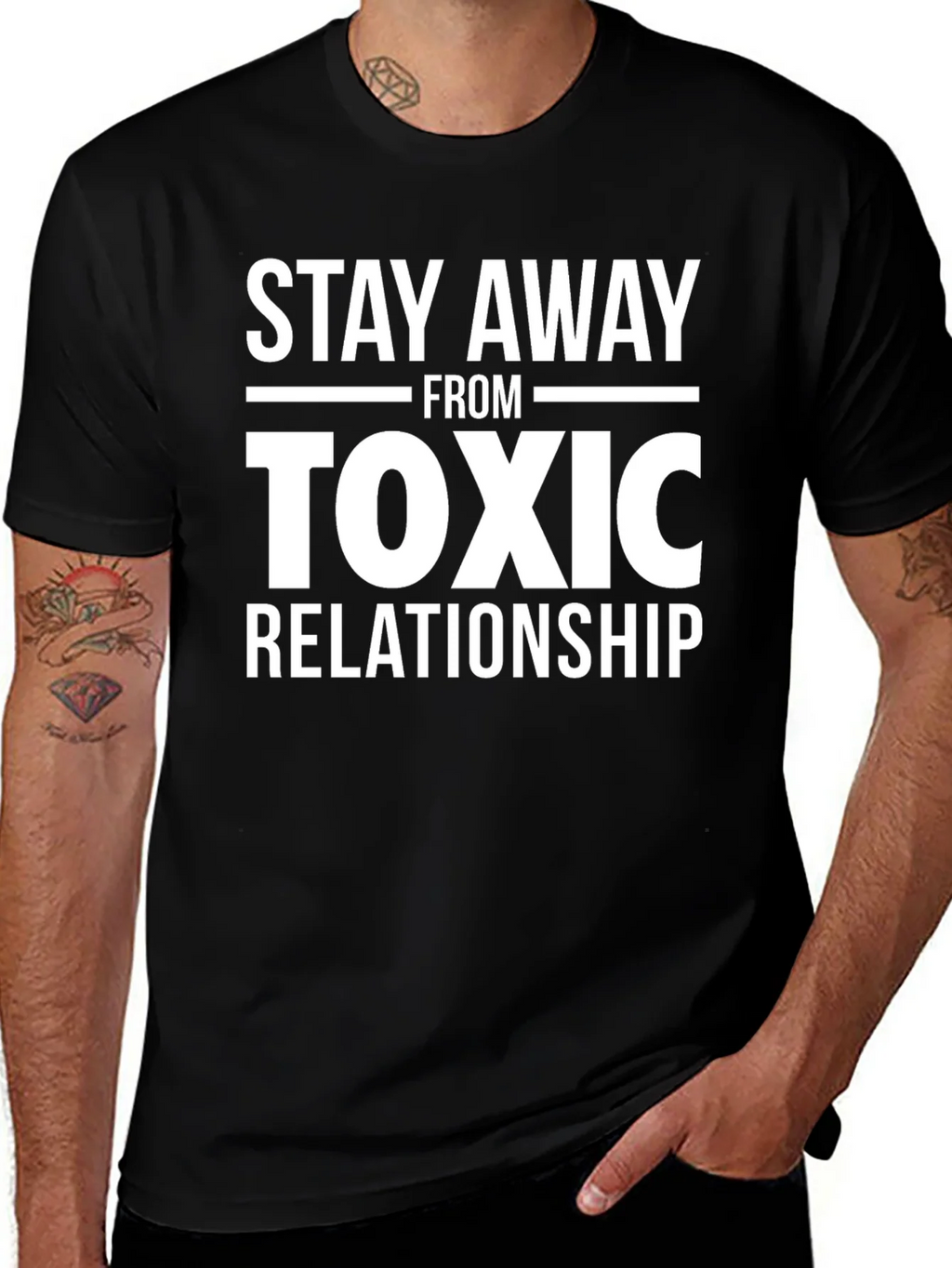 Stay Away From Toxic Relationship Graphic T-Shirt
