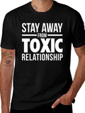 Stay Away From Toxic Relationship Graphic T-Shirt