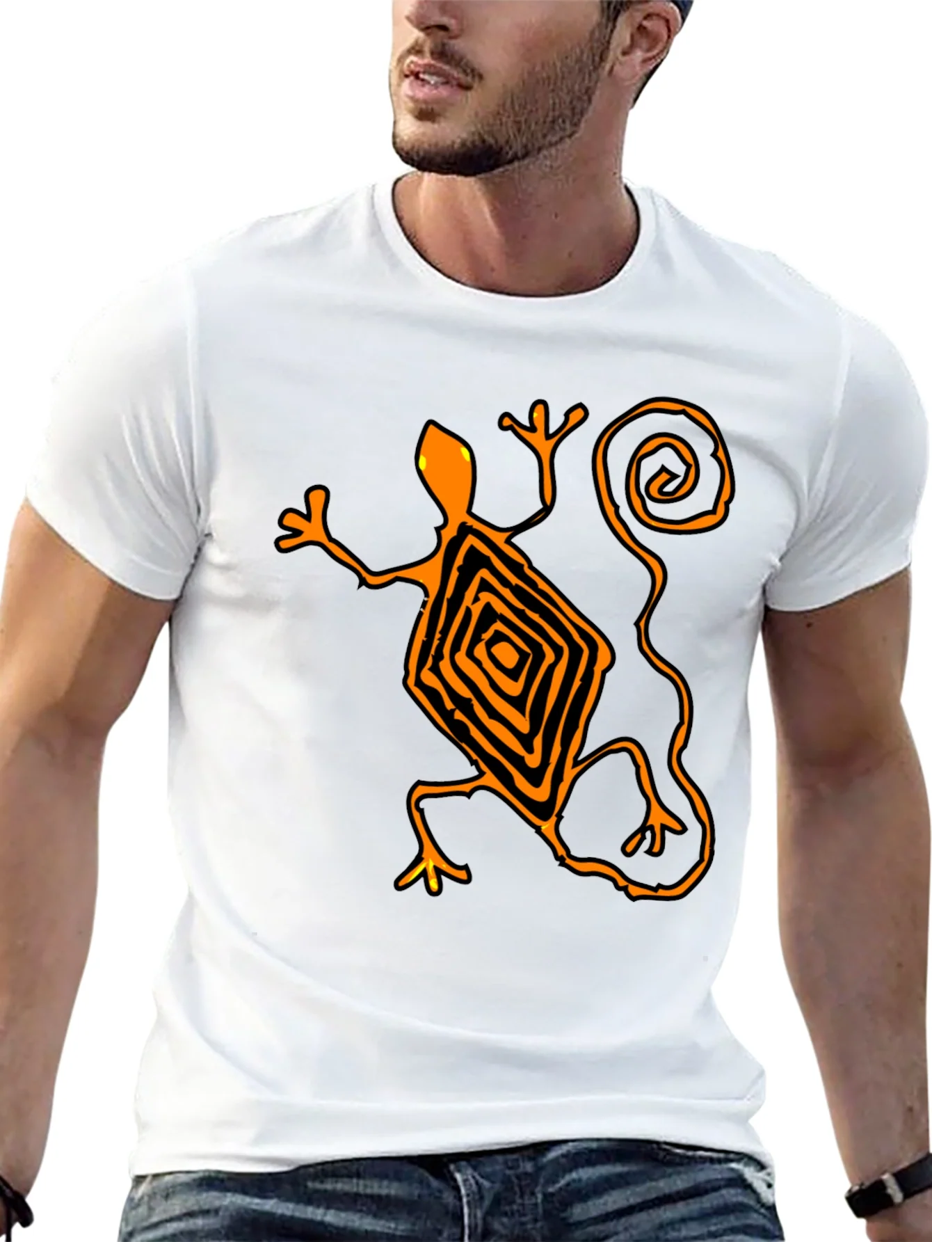 Lizard Graphic Tee - Mens Black T-Shirt