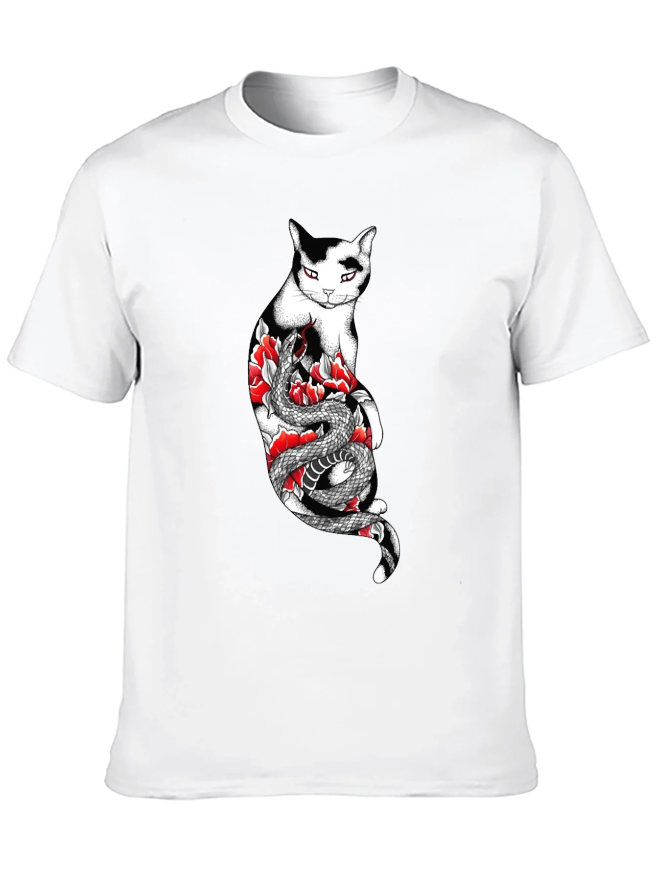 Cat & Snake Graphic Tee
