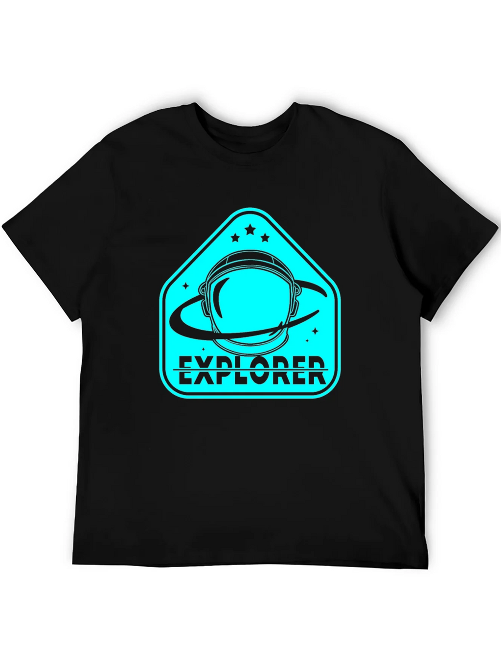 Explorer Astronaut Black T-Shirt