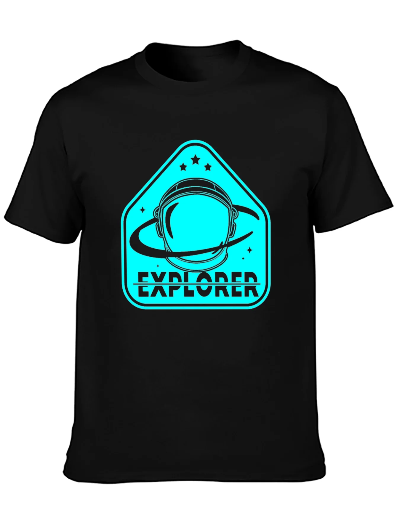 Explorer Astronaut Black T-Shirt
