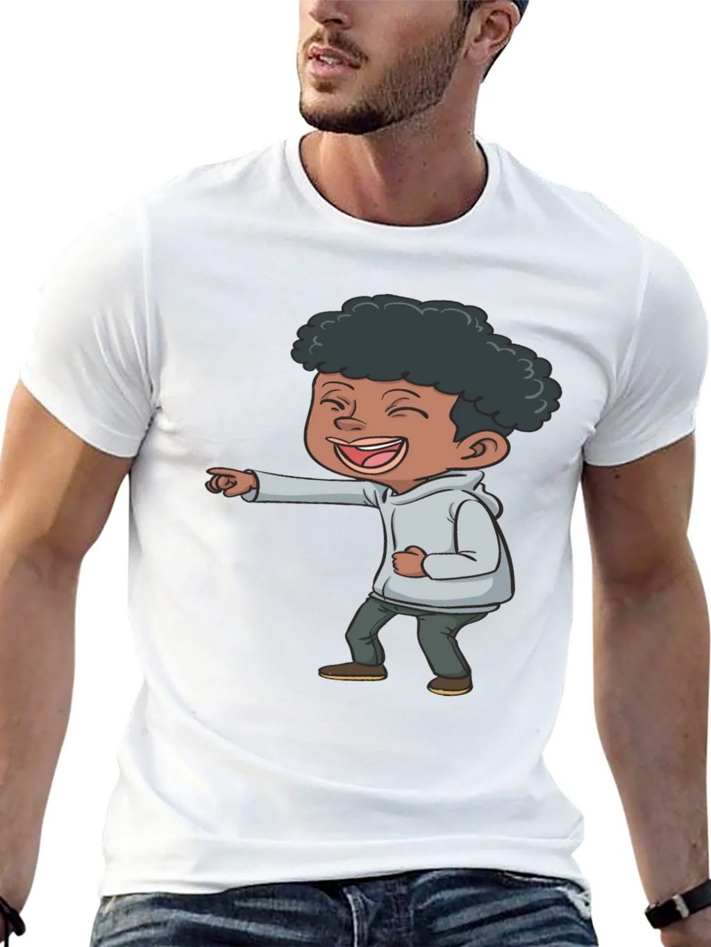 Laughing Kid Graphic T-Shirt