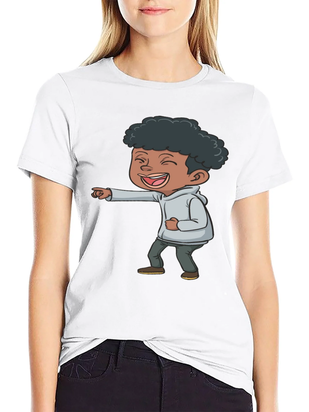 Laughing Kid Graphic T-Shirt