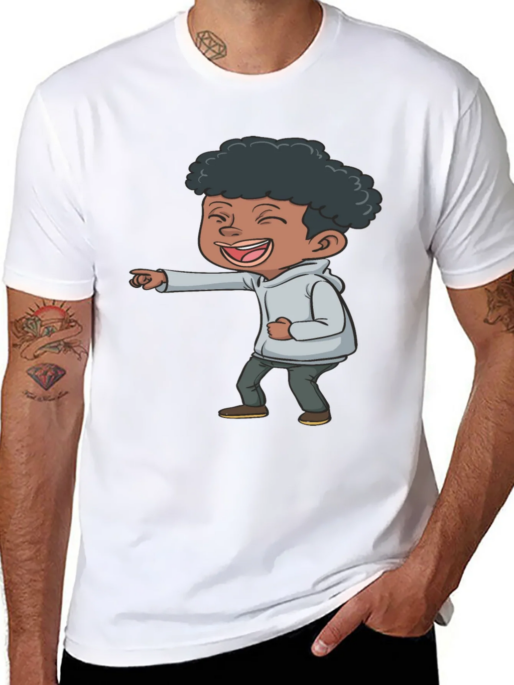 Laughing Kid Graphic T-Shirt