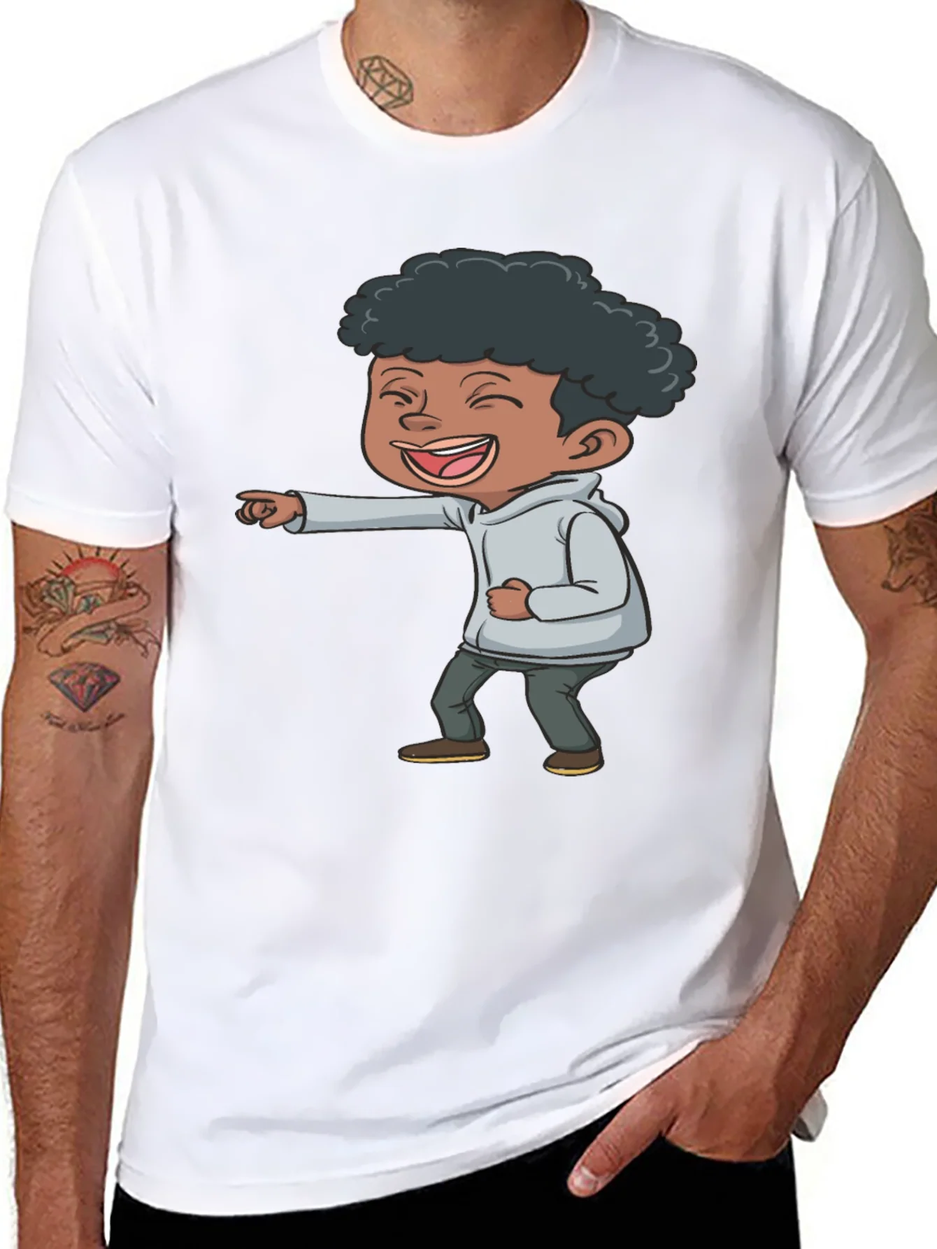Laughing Kid Graphic T-Shirt