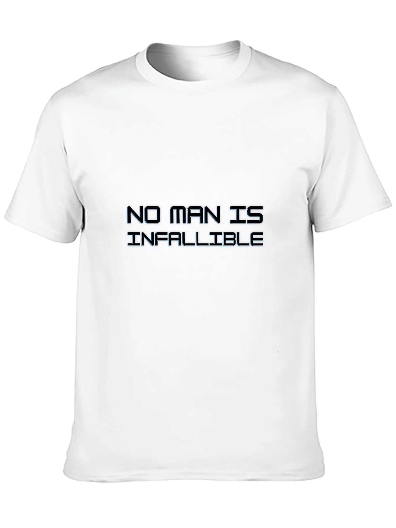 No Man is Infallible Black Graphic Tee