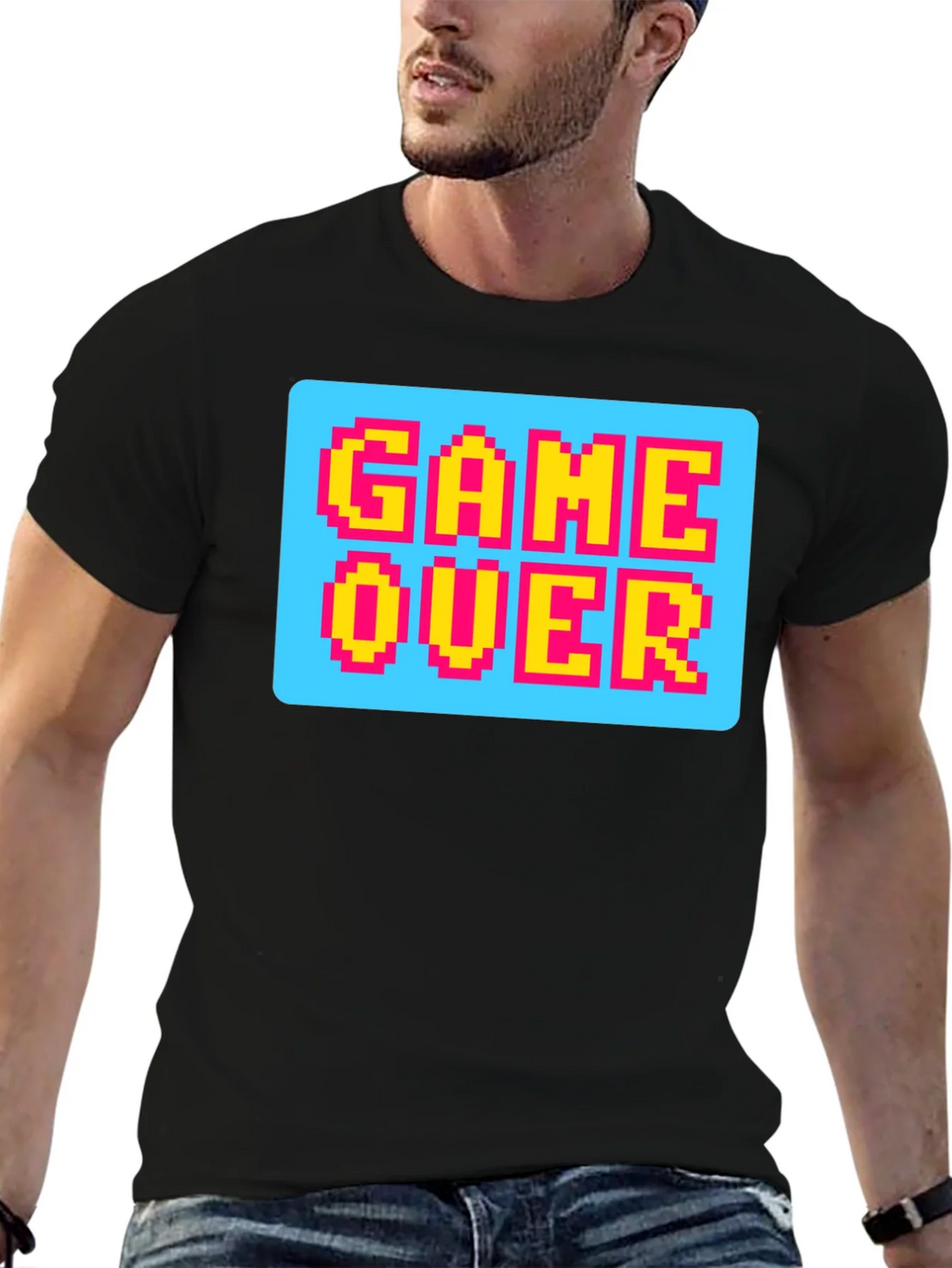 Game Over Pixel Art T-Shirt - Retro Gaming Style