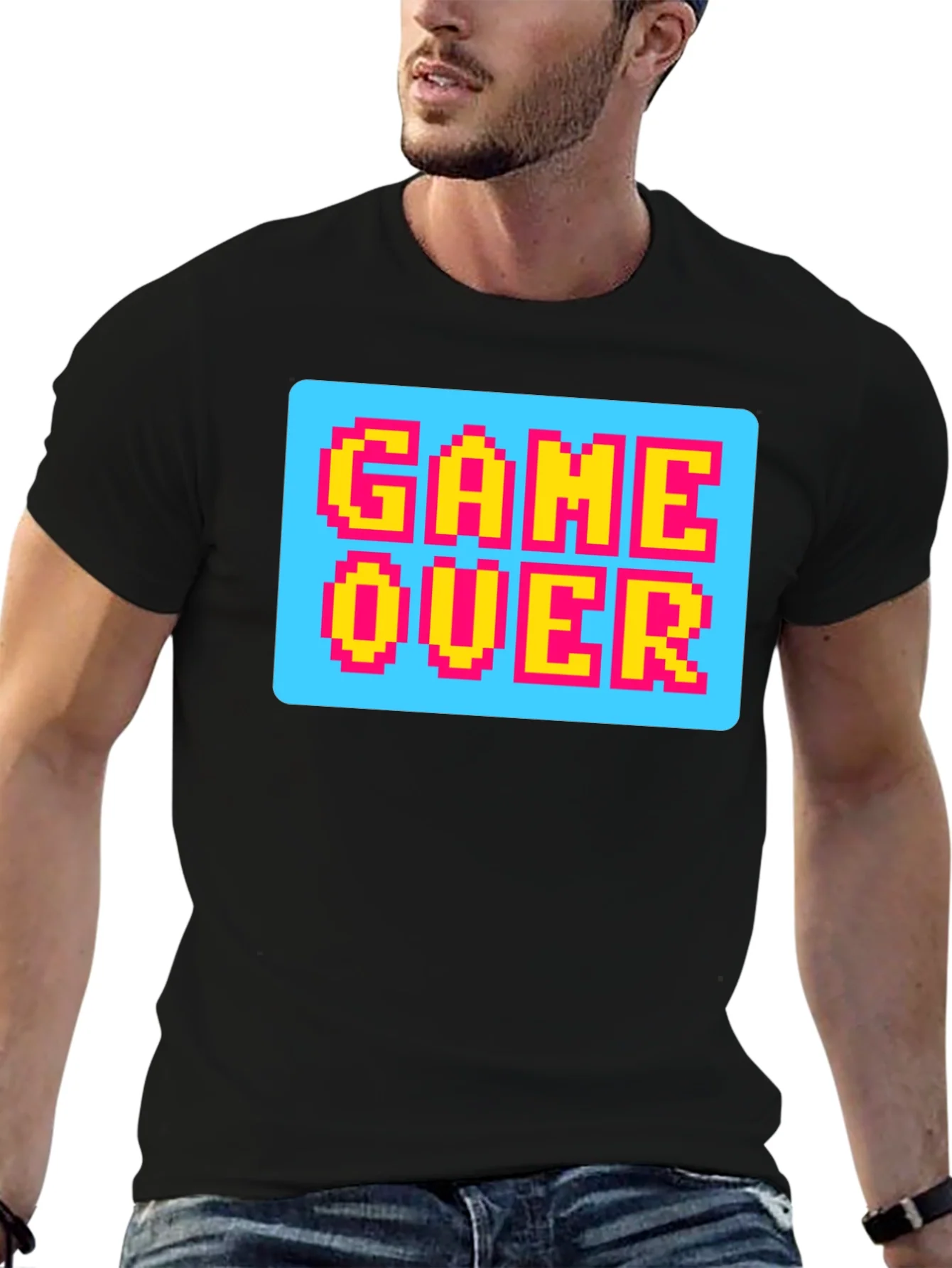 Game Over Pixel Art T-Shirt - Retro Gaming Style