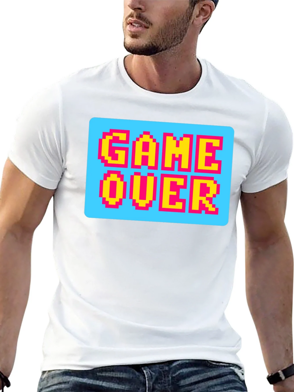 Game Over Pixel Art T-Shirt - Retro Gaming Style