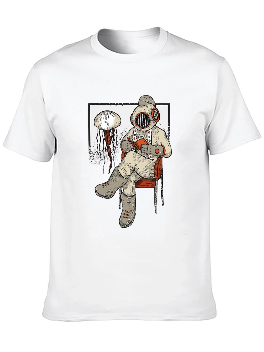 Diver Reading T-Shirt