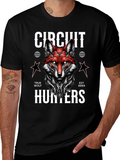 Circuit Hunters Graphic Tee - Cyberpunk Fox T-Shirt