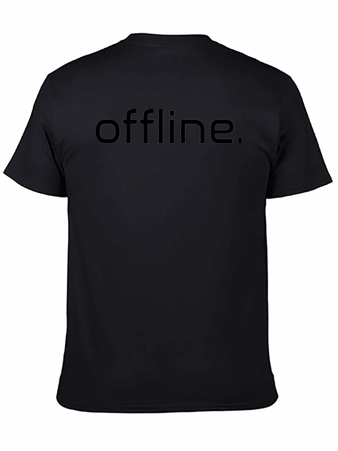 Offline Black T-Shirt - Minimalist Style