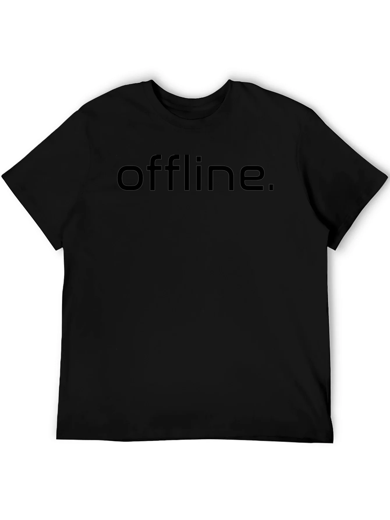 Offline Black T-Shirt - Minimalist Style