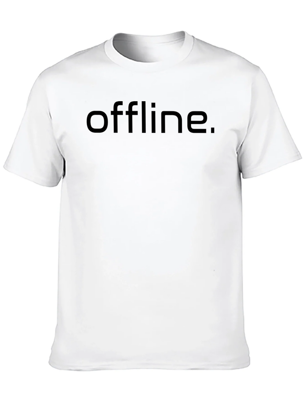Offline Black T-Shirt - Minimalist Style