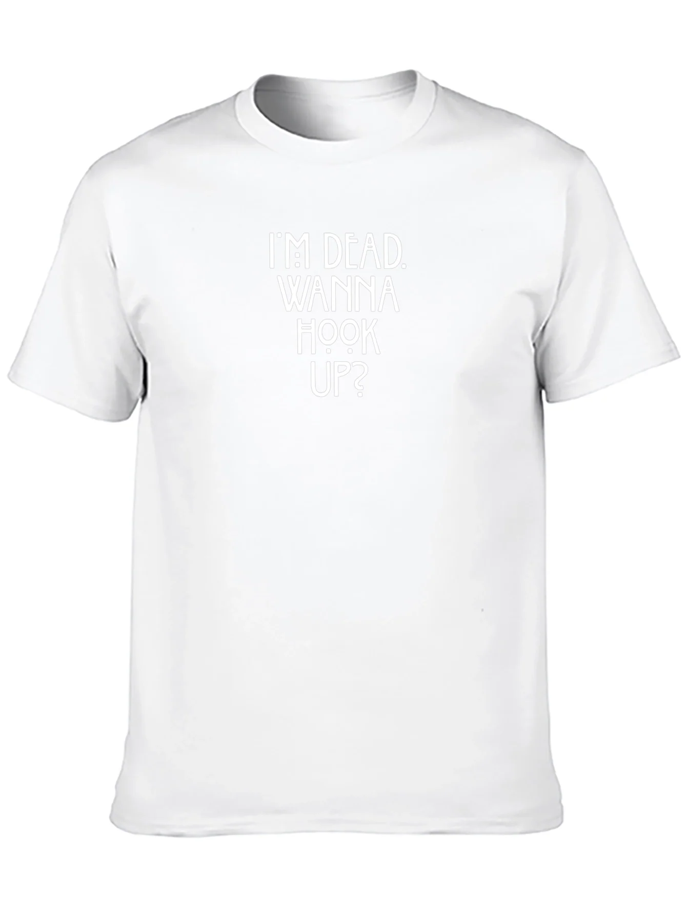 Im Dead Wanna Hook Up? Graphic Tee - Black