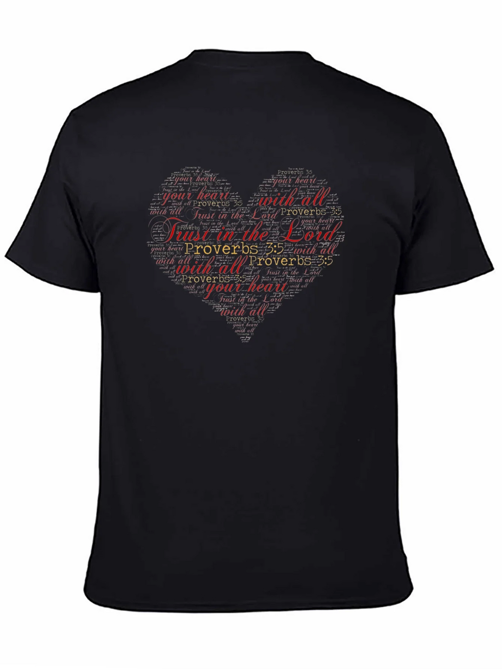 Trust in the Lord Christian Heart T-Shirt