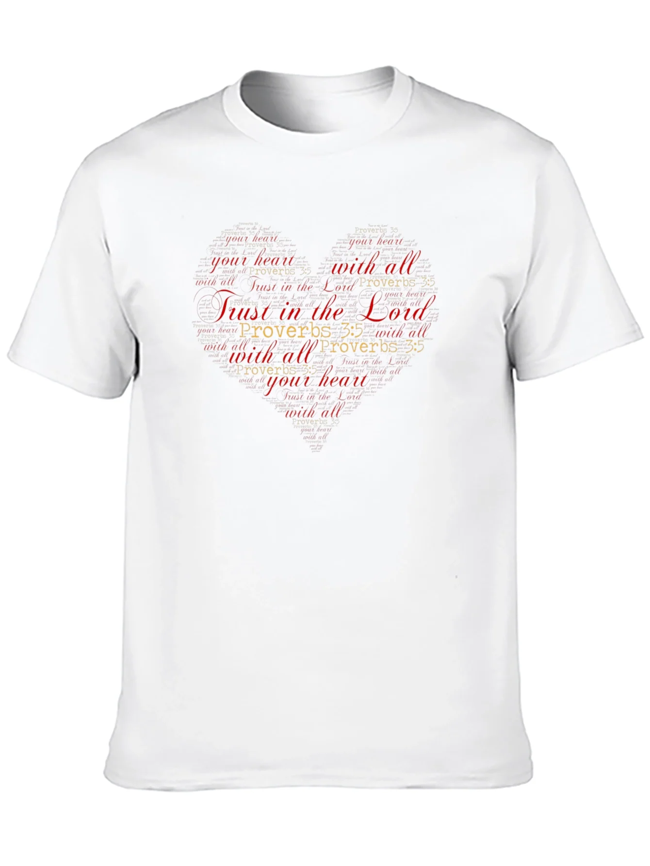 Trust in the Lord Christian Heart T-Shirt