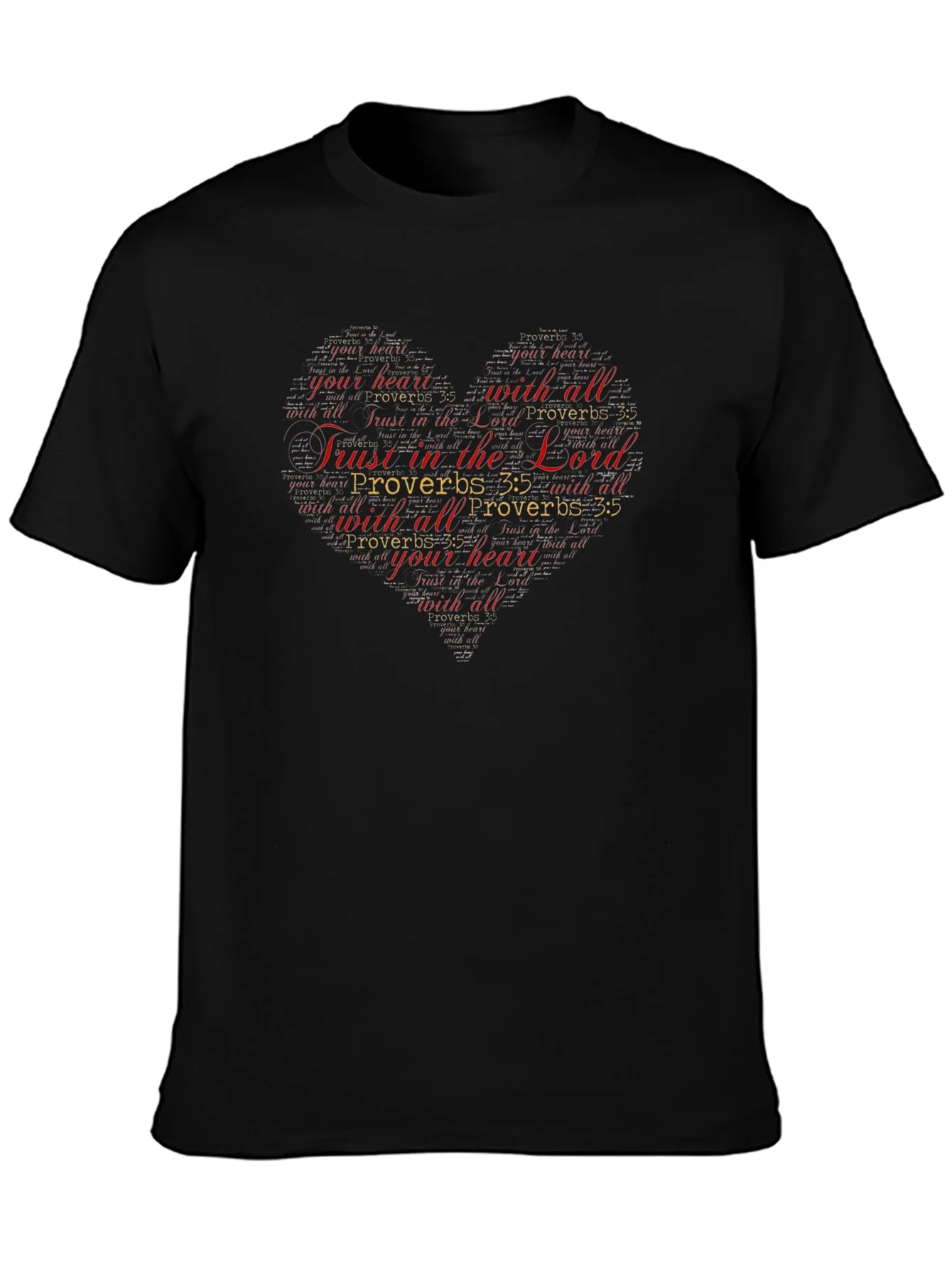 Trust in the Lord Christian Heart T-Shirt