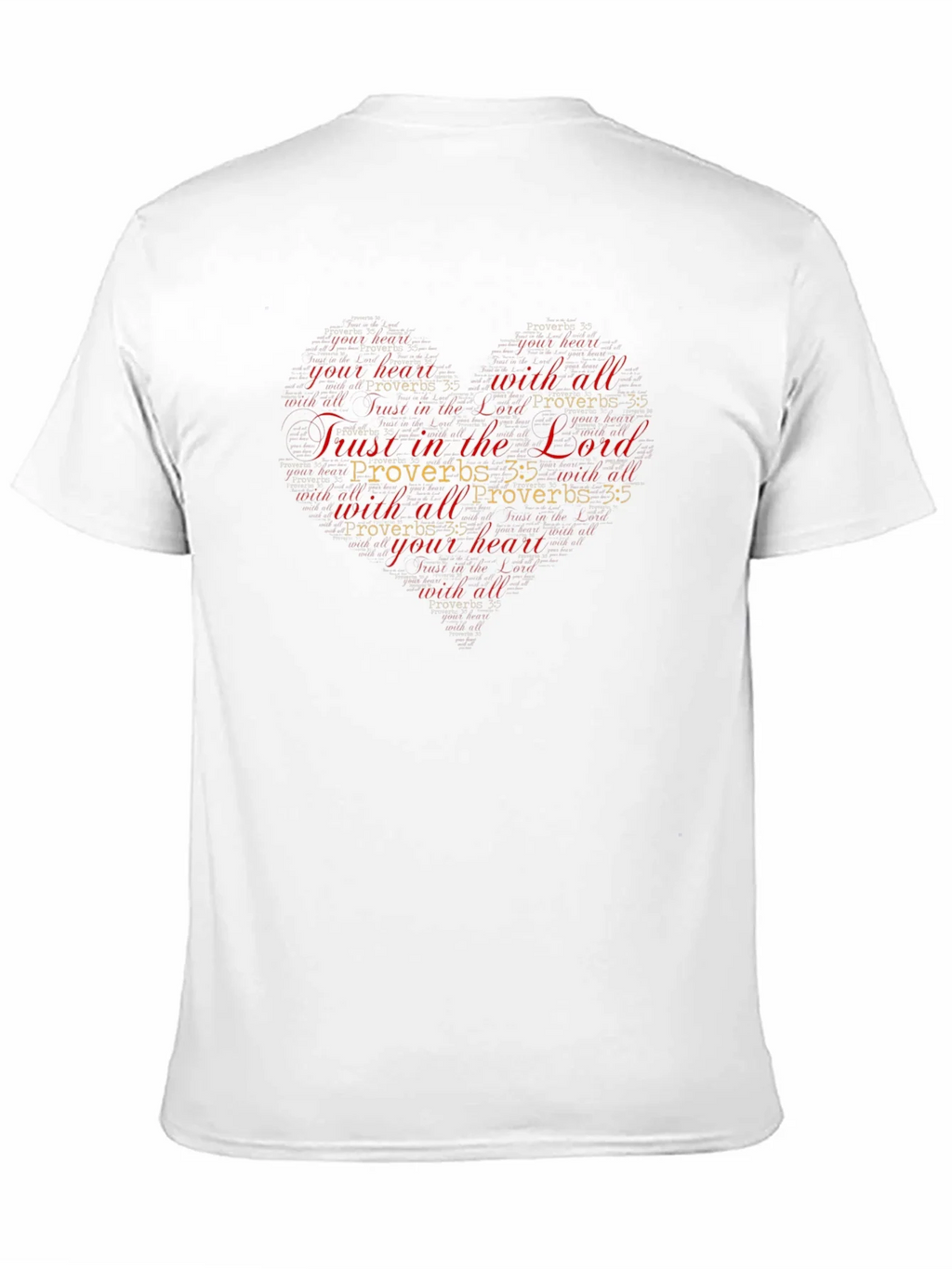 Trust in the Lord Christian Heart T-Shirt