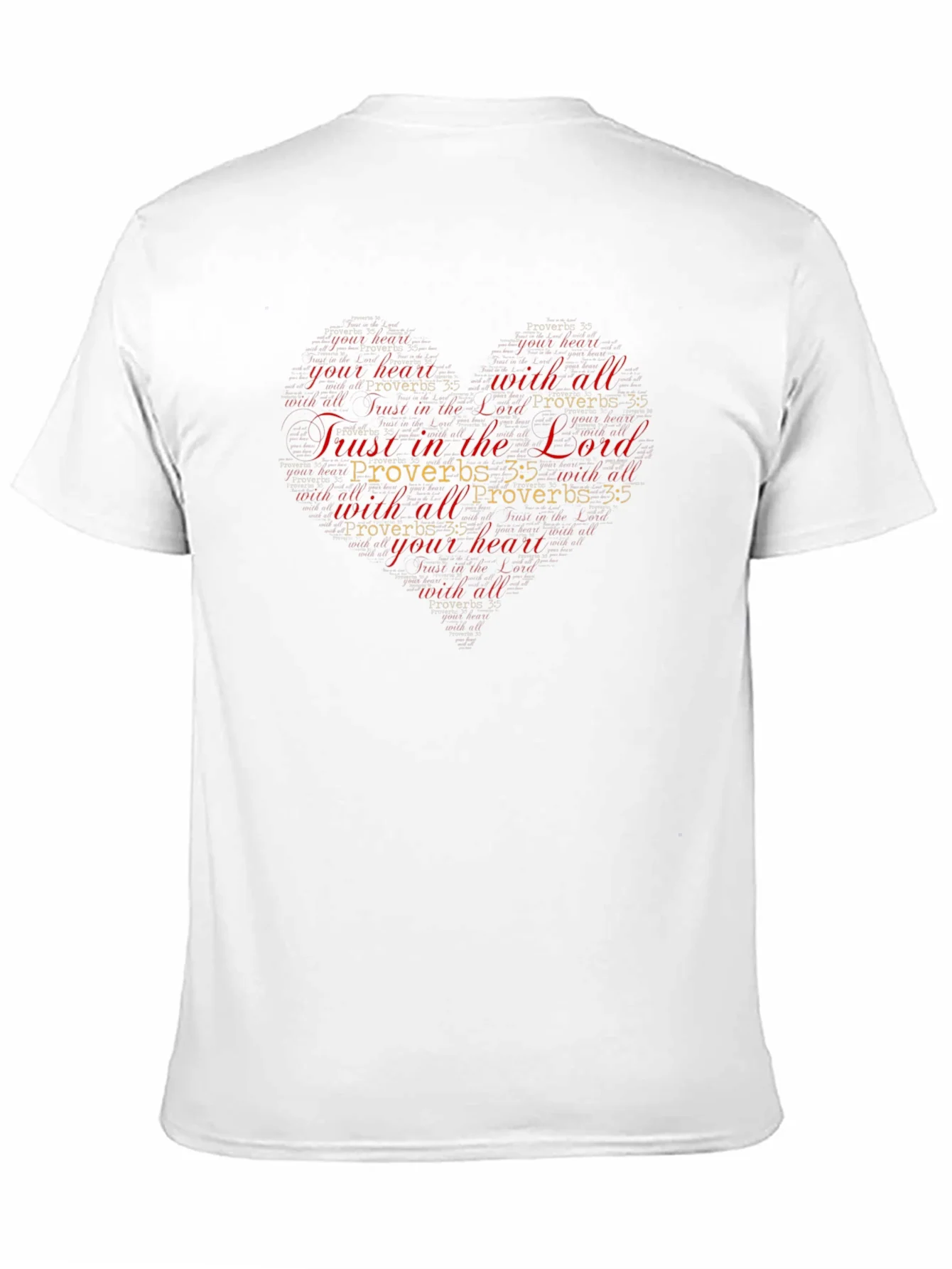 Trust in the Lord Christian Heart T-Shirt