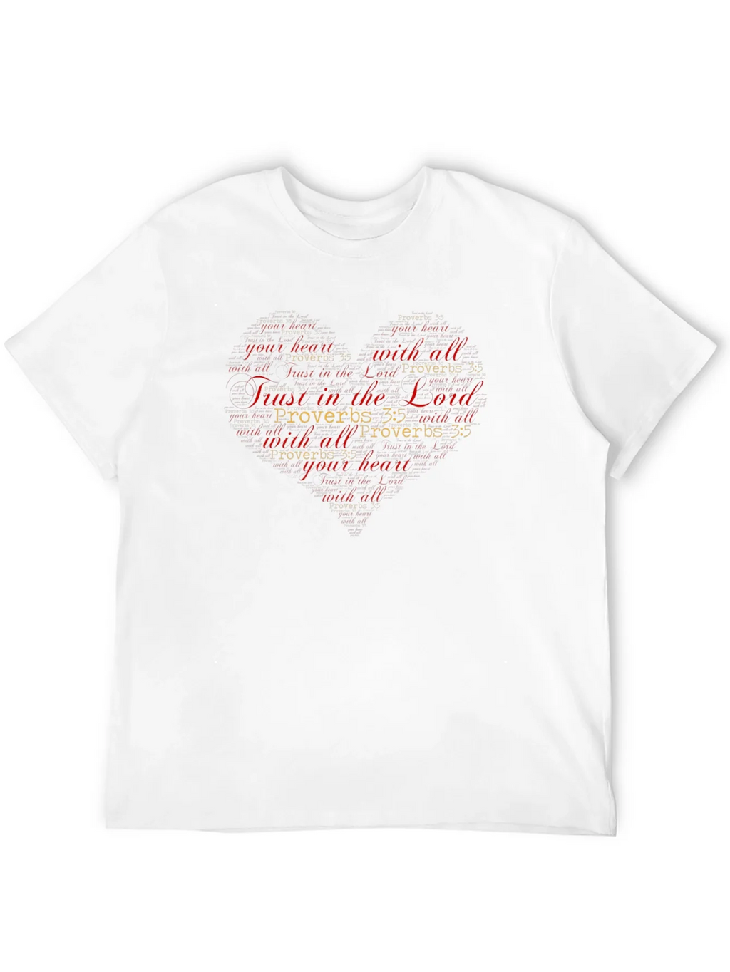Trust in the Lord Christian Heart T-Shirt