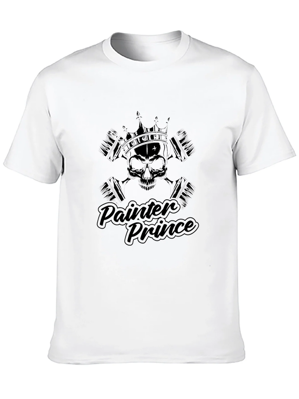 Painter Prince T-Shirt - Skull Crown Design