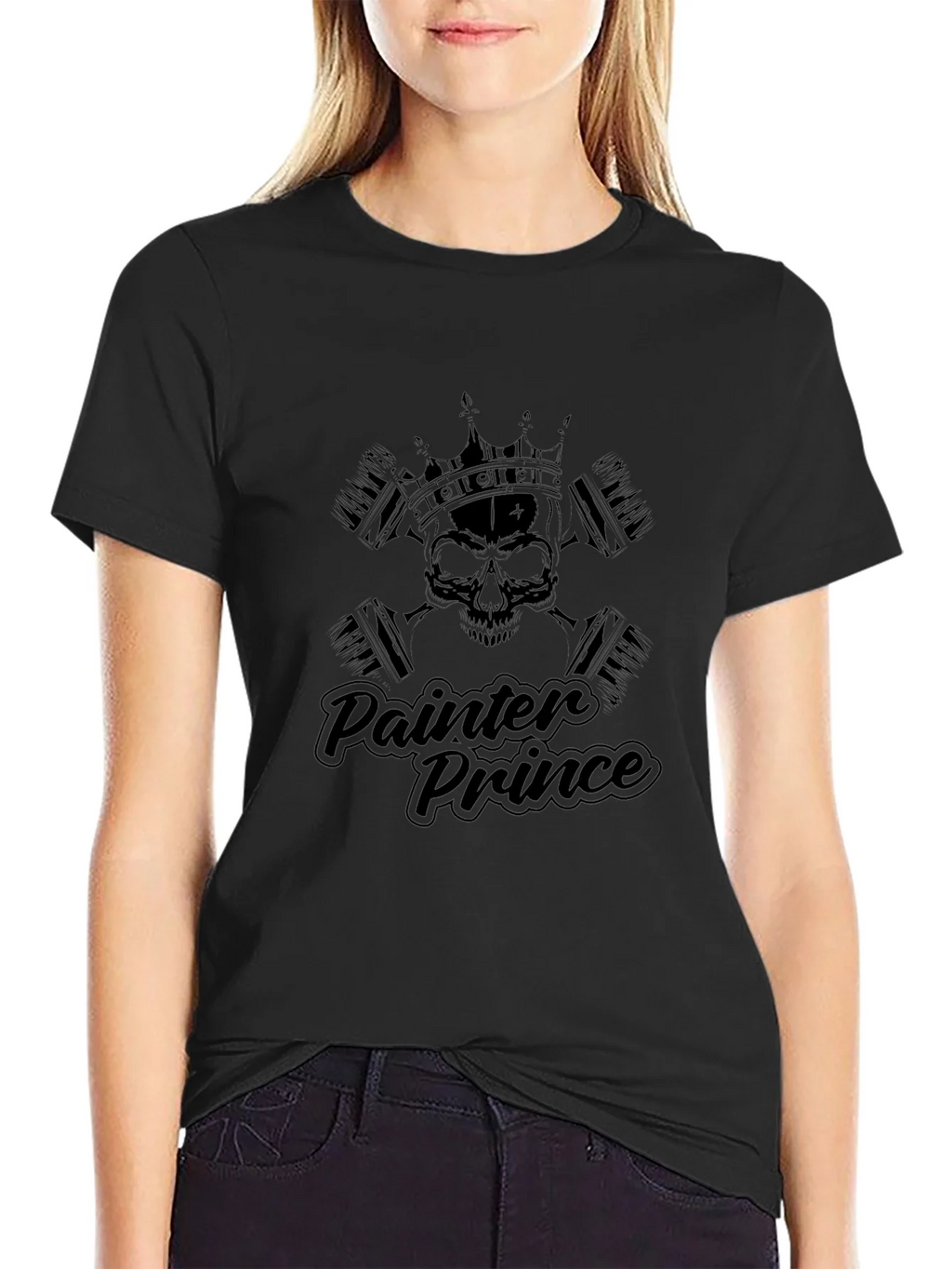 Painter Prince T-Shirt - Skull Crown Design