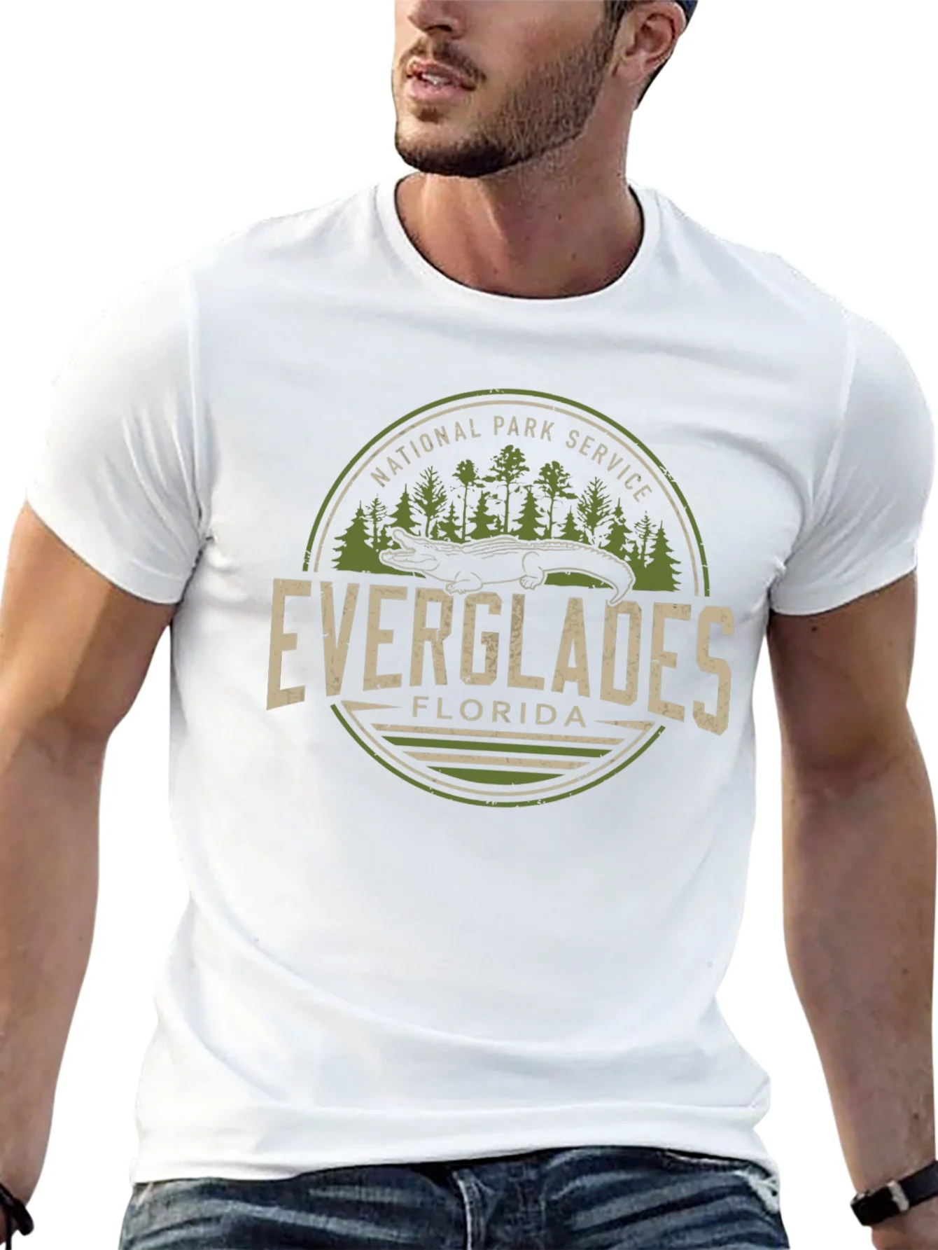 Everglades Florida National Park Service Black T-Shirt