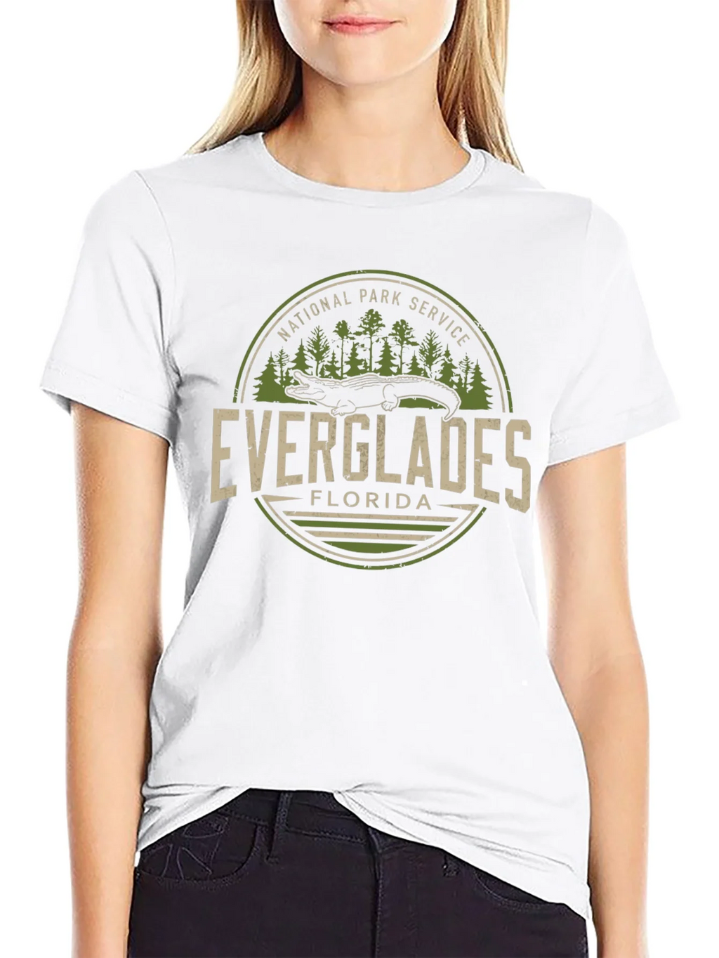 Everglades Florida National Park Service Black T-Shirt
