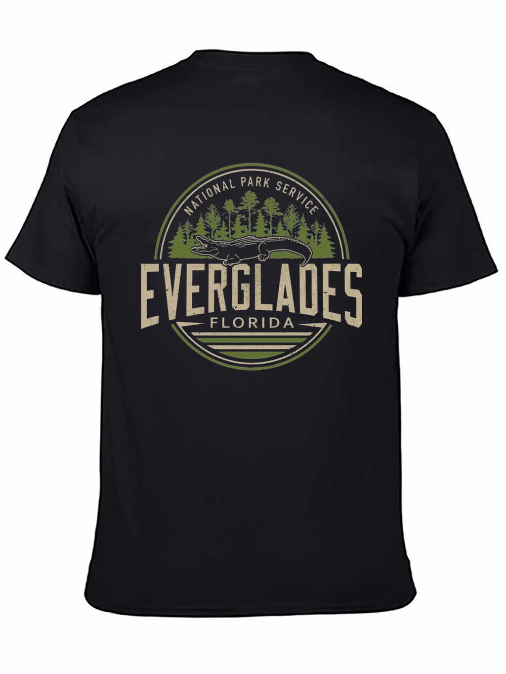 Everglades Florida National Park Service Black T-Shirt