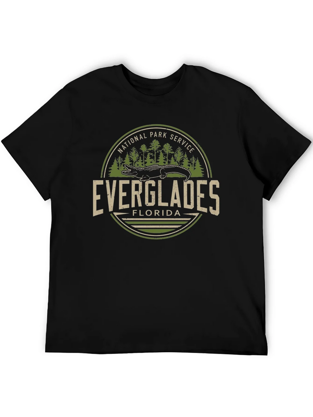 Everglades Florida National Park Service Black T-Shirt