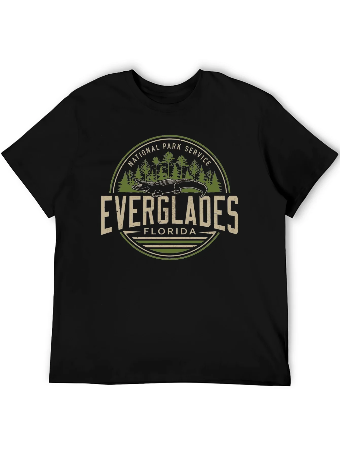 Everglades Florida National Park Service Black T-Shirt