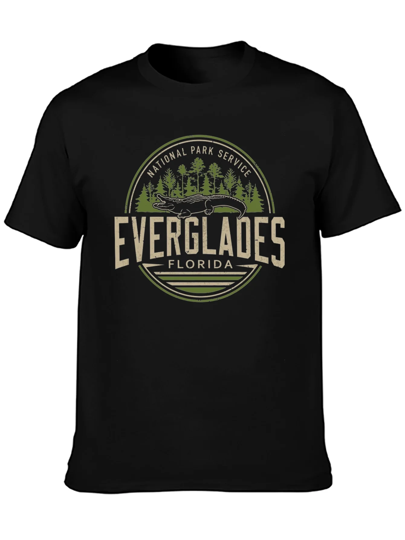 Everglades Florida National Park Service Black T-Shirt