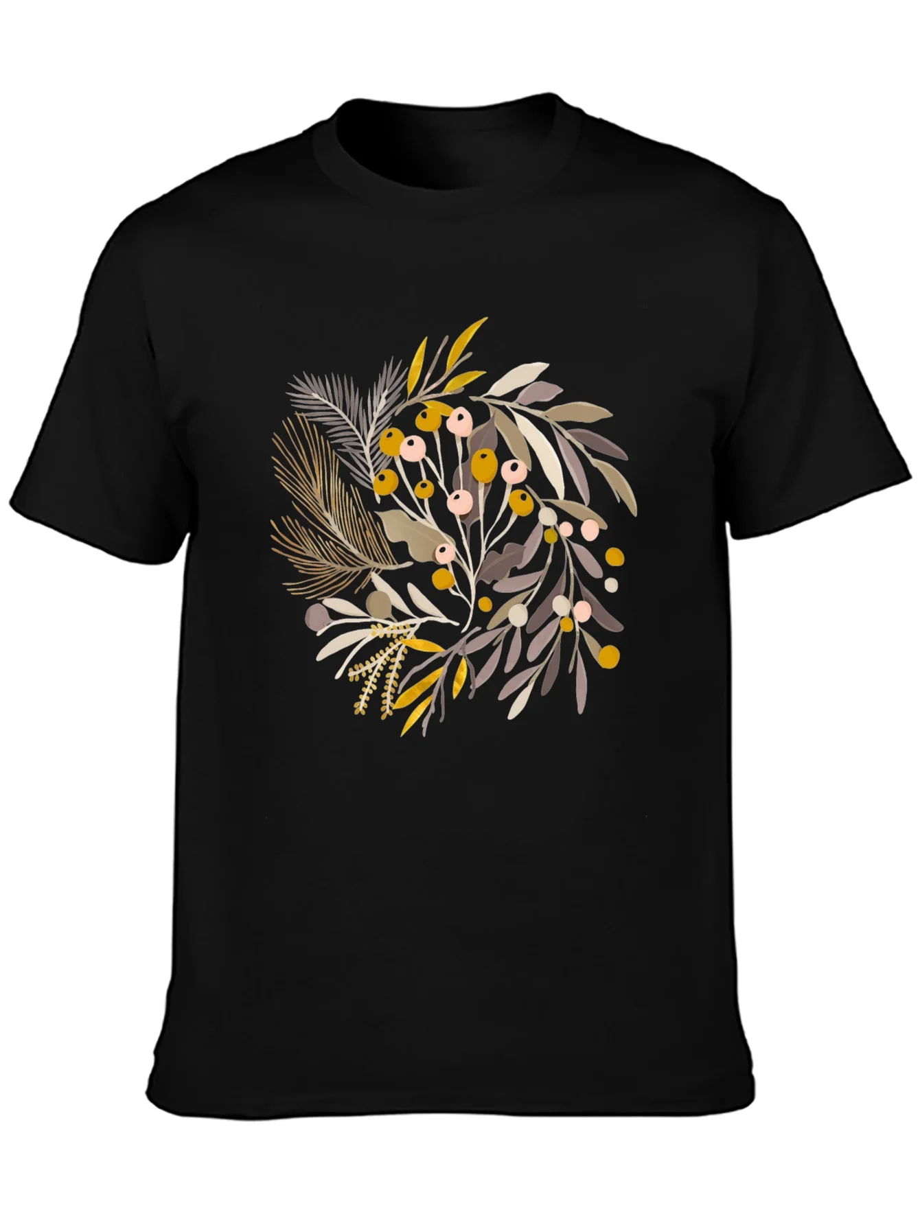 Botanical Print Crew Neck Tee