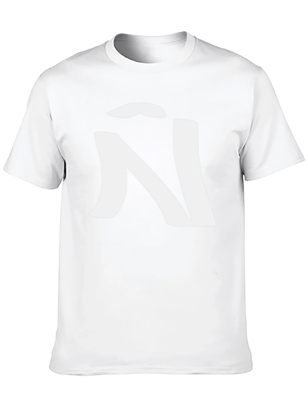 Black T-Shirt with White Ñ Design
