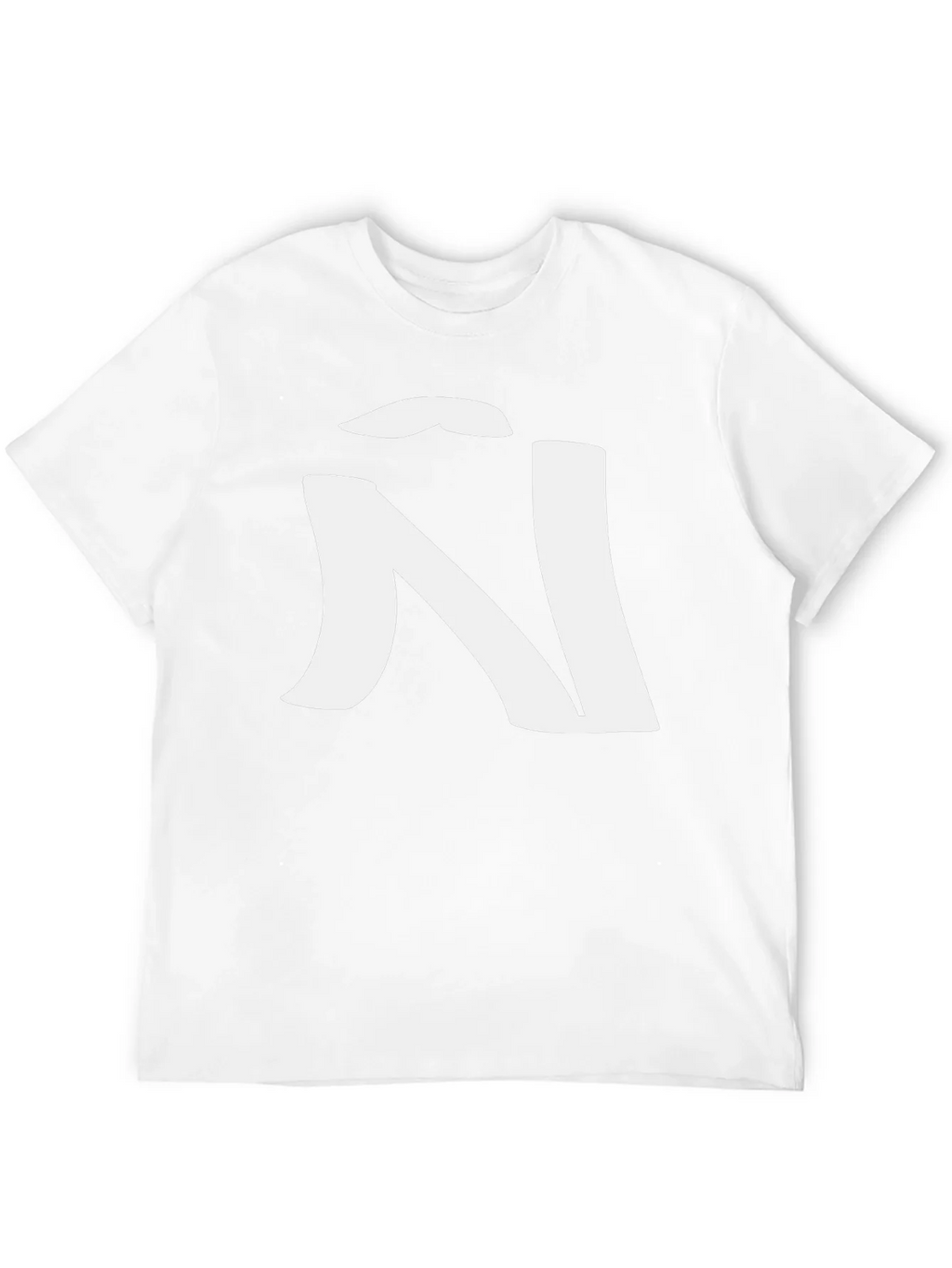 Black T-Shirt with White Ñ Design