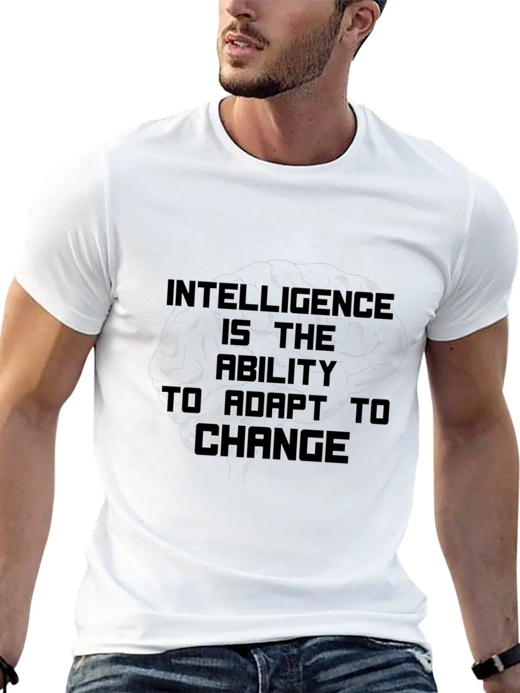 Intelligence is the Ability to Adapt Black T-Shirt