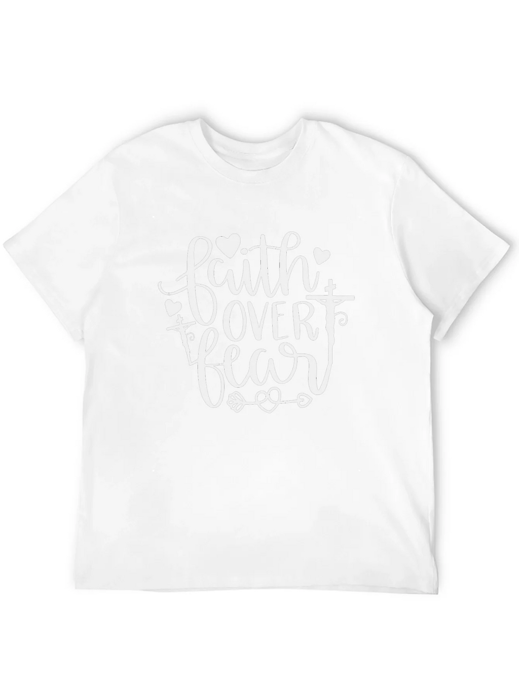 Faith Over Fear Black Graphic Tee