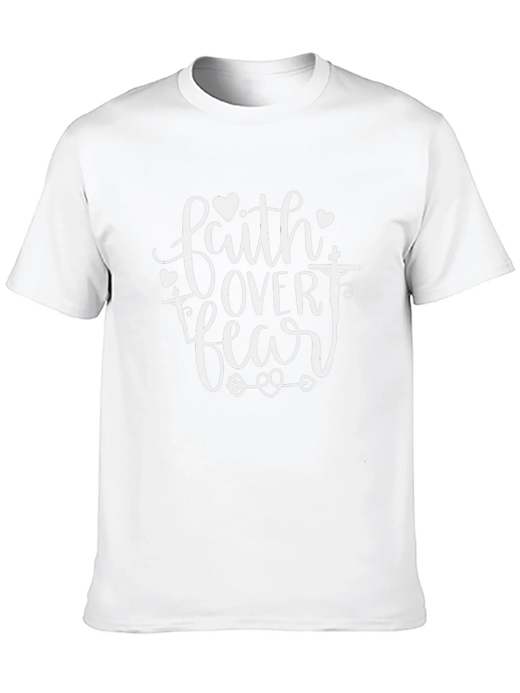Faith Over Fear Black Graphic Tee