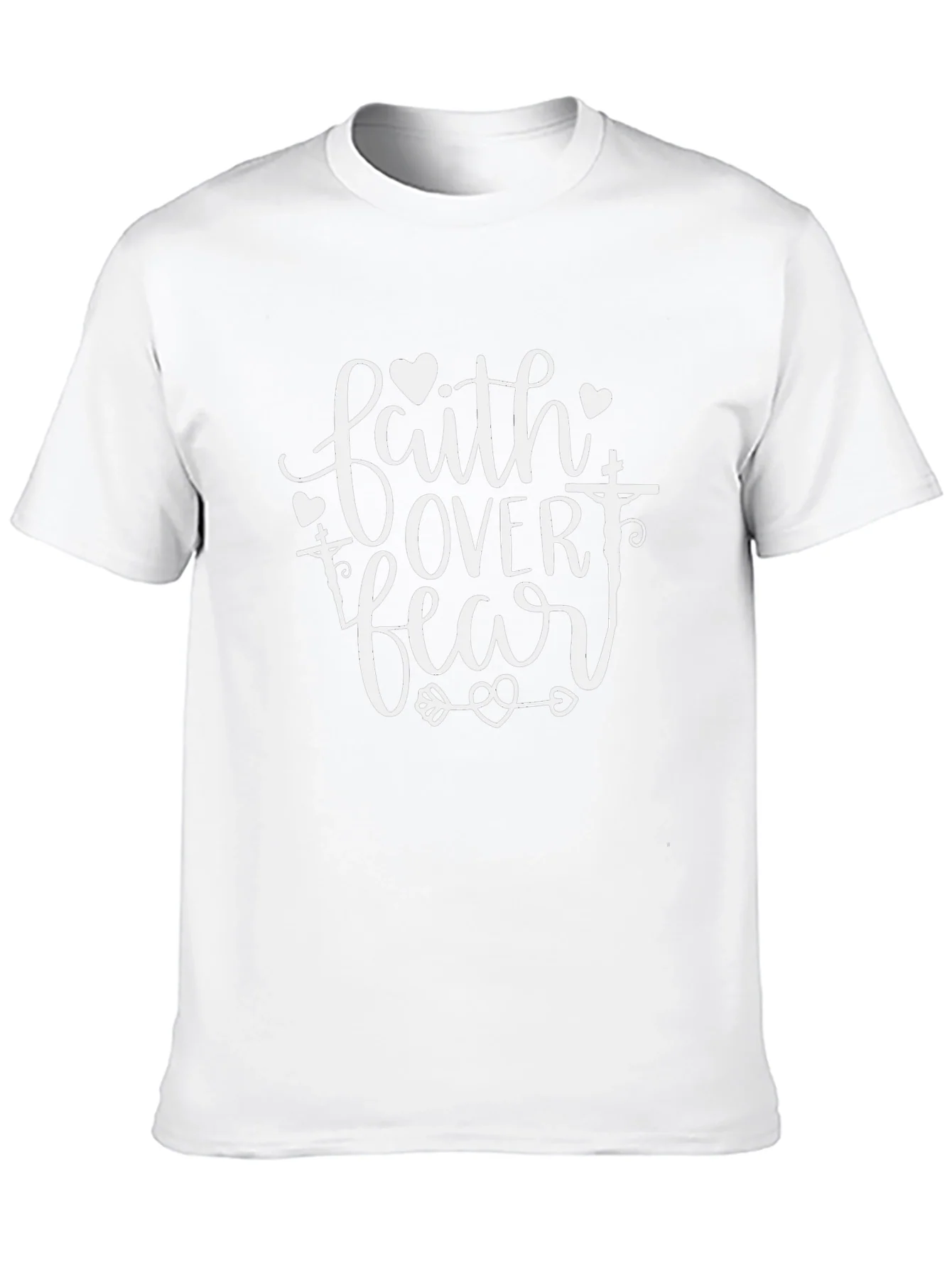 Faith Over Fear Black Graphic Tee