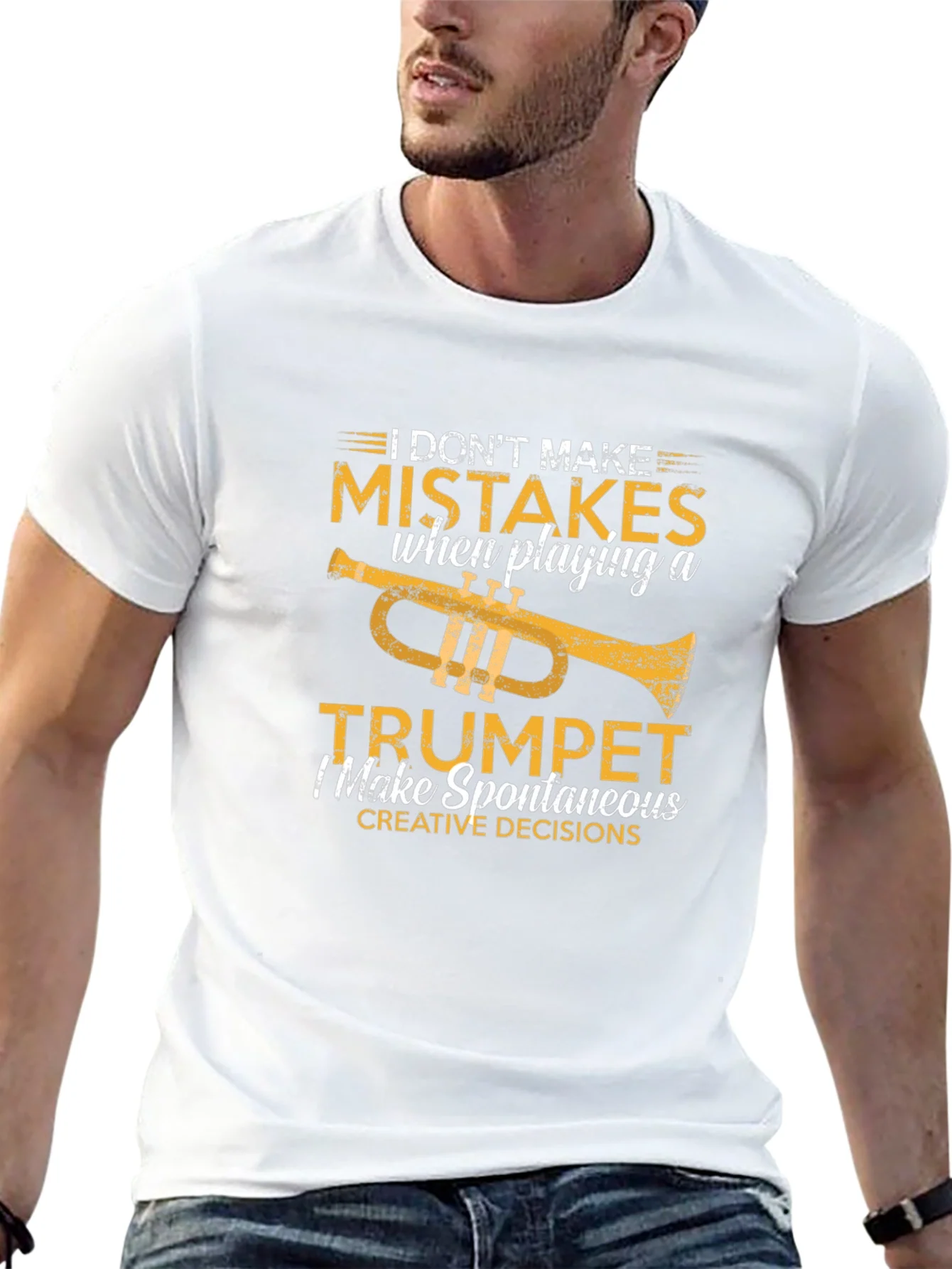 Funny Trumpet Player T-Shirt: I Dont Make Mistakes