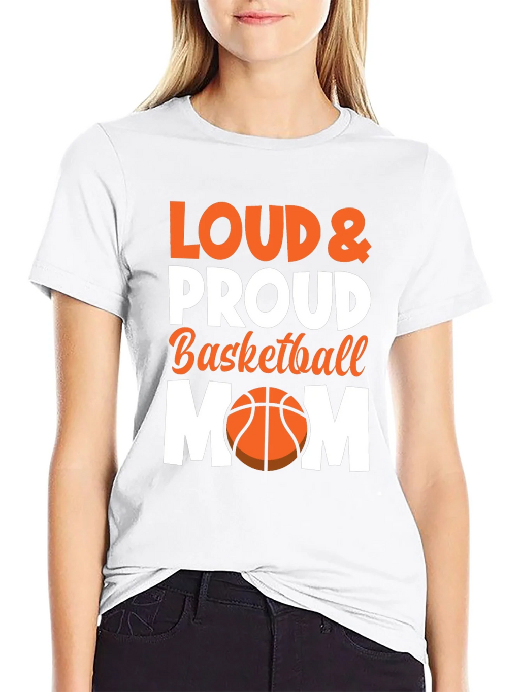 Loud & Proud Basketball Mom Graphic Tee