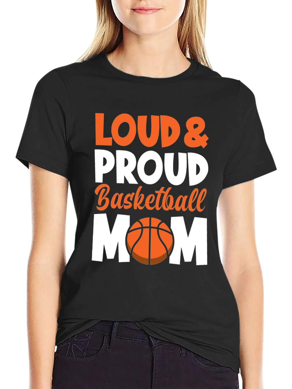 Loud & Proud Basketball Mom Graphic Tee
