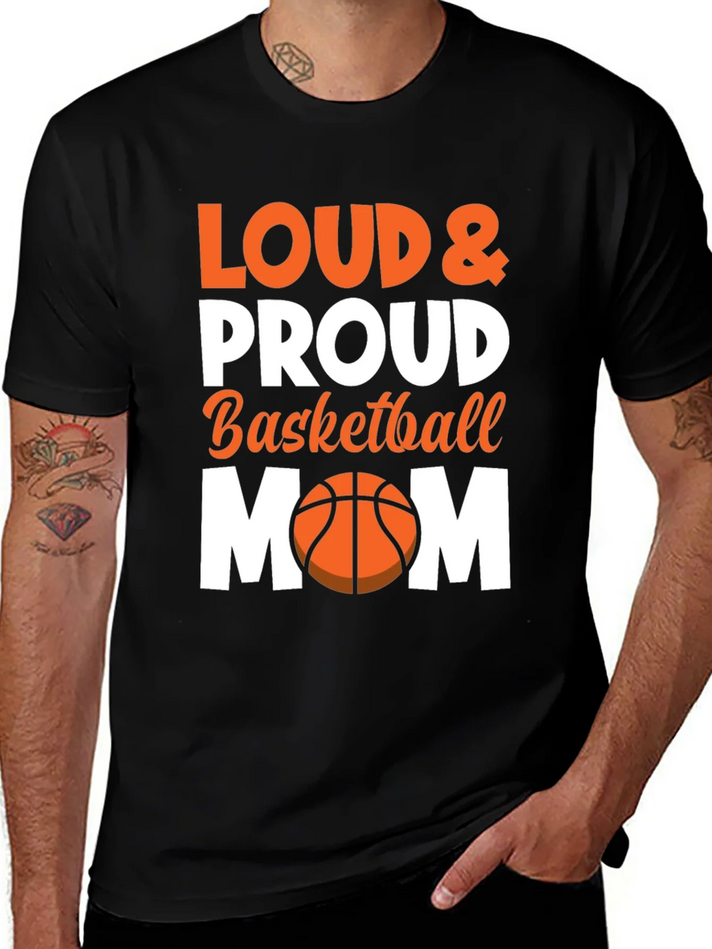 Loud & Proud Basketball Mom Graphic Tee